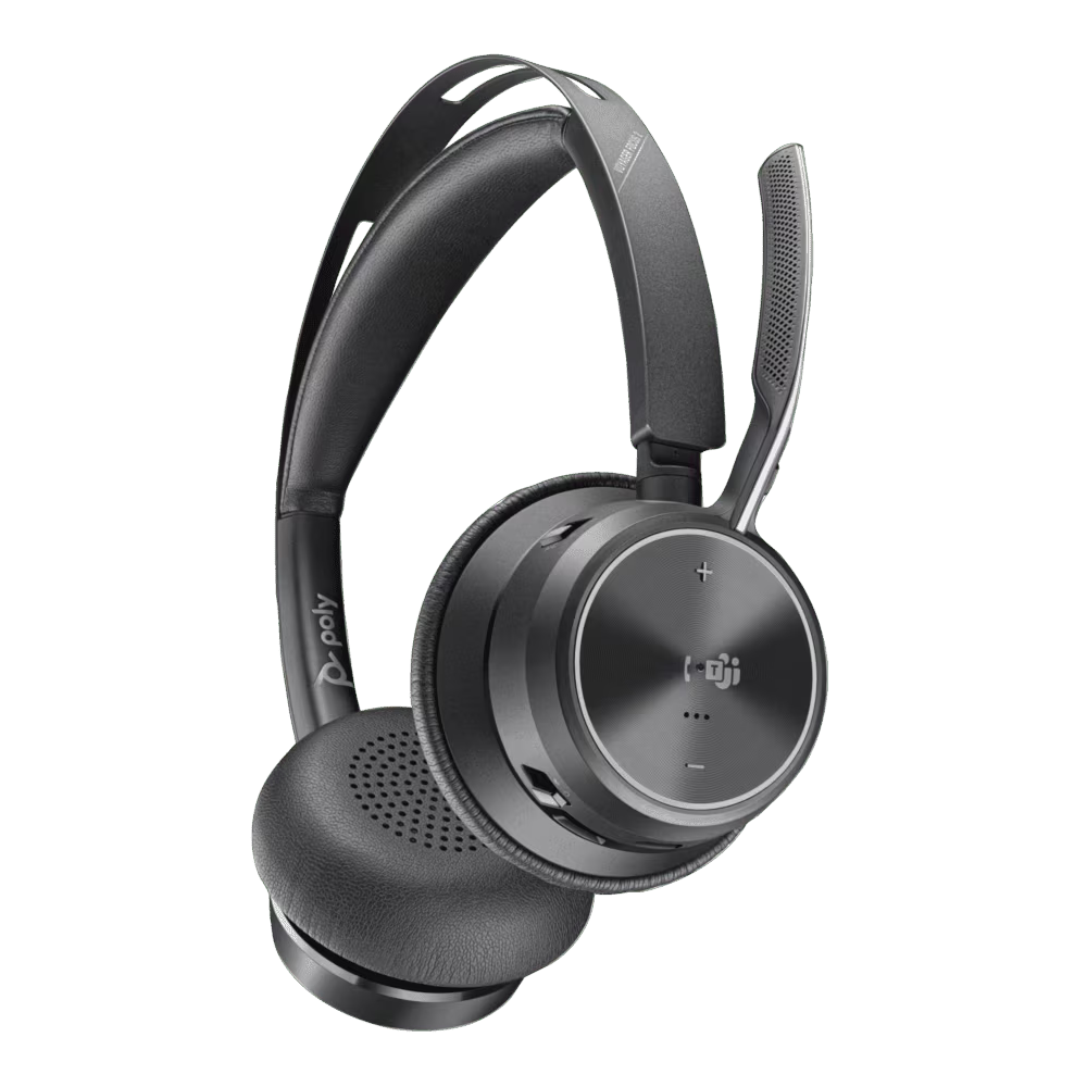 Casque Poly Voyager Focus 2 Microsoft Teams Certifié Sans fil / Noir