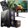 Setup Gamer Special Pc de Bureau Gaming / Ryzen 7 5700G / RTX 3050 8G / 16 Go Avec Écran Gaming Redragon HANMON 24.5" Full HD IPS / 240 Hz