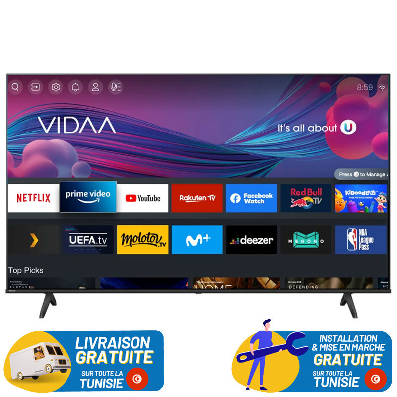 TV HISENSE A6GN 50’’ UHD 4K  Smart Google TV / 50A6GN