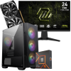 Setup Gamer Special Pc de Bureau Gaming / Ryzen 5 8400F / RTX 3050 8G / 32 Go Avec Écran Gaming MSI MAG 245F X24 24" Full HD IPS / 240 Hz