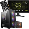 Setup Gamer Special Pc de Bureau Gaming / Ryzen 5 7600 / RTX 3050 8G / 32 Go Avec Écran Gaming MSI MAG 245F X24 24" Full HD IPS / 240 Hz