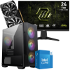 Setup Gamer Special Pc de Bureau Gaming / i5-14400F / RTX 3050 8G / 16 Go Avec Écran Gaming MSI MAG 245F X24 24" Full HD IPS / 240 Hz