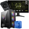 Setup Gamer Special Pc de Bureau Gaming / i7-12700F / RTX 5050 8G / 32 Go Avec Écran Gaming MSI MAG 245F X24 24" Full HD IPS / 240 Hz