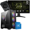 Setup Gamer Special Pc de Bureau Gaming / i5-14600KF / RTX 5050 8G / 16 Go Avec Écran Gaming MSI MAG 245F X24 24" Full HD IPS / 240 Hz