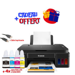 Imprimante Multifonction réservoir intégré CANON PIXMA G3410 Couleur Wifi 3en1 / Avec Cadeau Offert