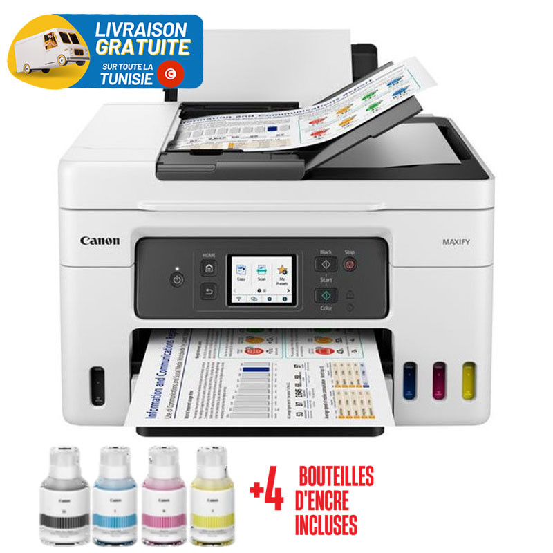Imprimante Multifonction réservoir intégré CANON Maxify GX-4040  Couleur Wifi 4en1