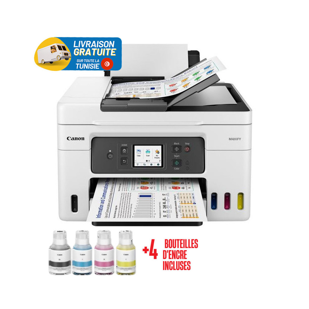 Imprimante Multifonction réservoir intégré CANON Maxify GX-4040  Couleur Wifi 4en1