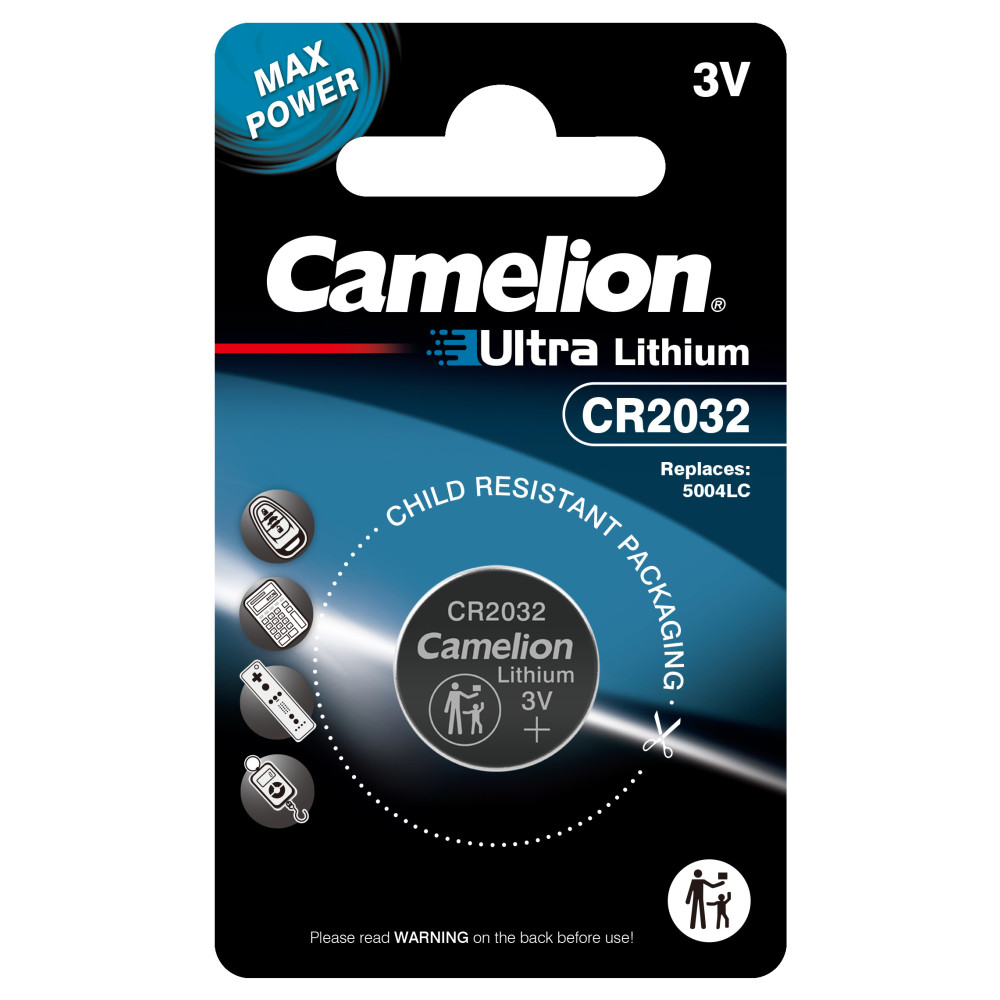 PILE BOUTON CAMELION CR2032 LITHUIM BP1 3V