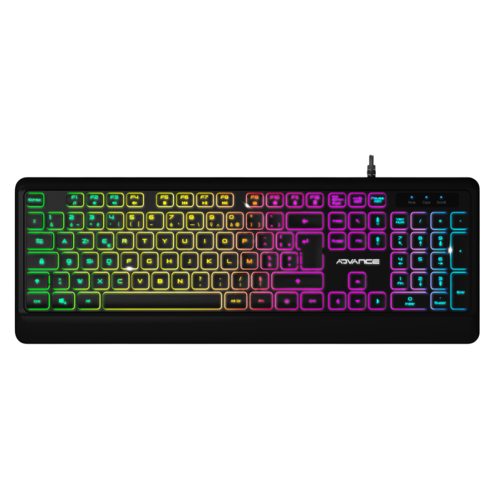 Clavier ADVANCE Gaming RGB Rainbow / Noir