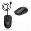 Souris filaire Advance SWIFT 4D 2400 DPI / Noir