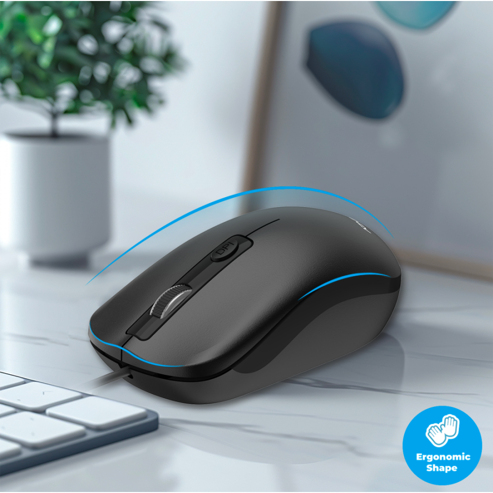 Souris filaire Advance SWIFT 4D 2400 DPI / Noir