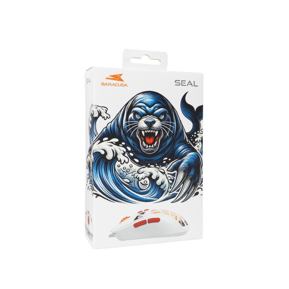 Souris Gamer Filaire BARACUDA SEAL BGM-092 / Blanc