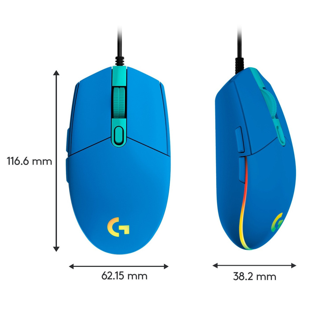 Souris Gaming Logitech G102 Lightsync / Bleu