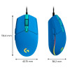 Souris Gaming Logitech G102 Lightsync / Bleu