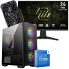 Setup Gamer Special Pc de Bureau Gaming / i5-13600KF / RTX 5060 8G / 32 Go Avec Écran Gaming MSI MAG 245F X24 24" Full HD IPS / 240 Hz