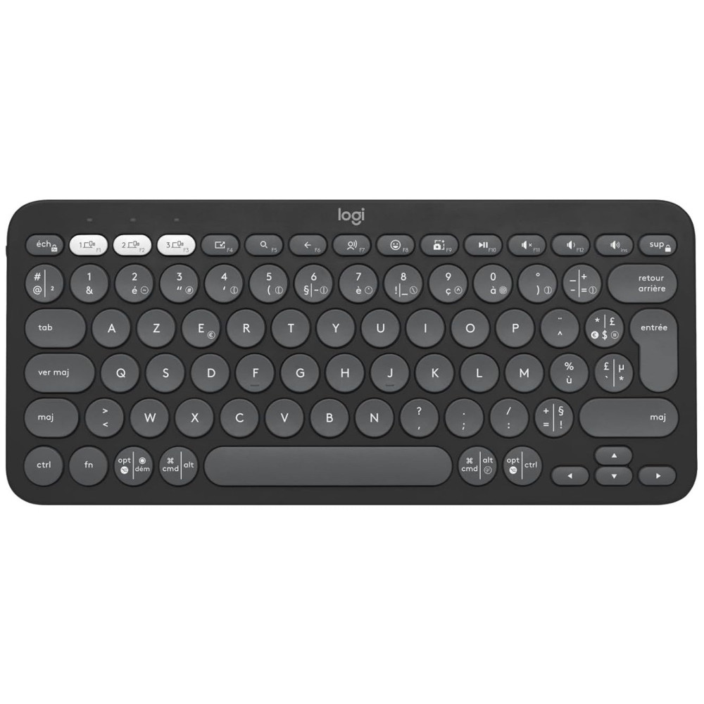 Clavier sans fil Logitech Wireless Pebble Keys 2 K380s / Easy-Switch/ Graphite