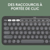 Clavier sans fil Logitech Wireless Pebble Keys 2 K380s / Easy-Switch/ Graphite