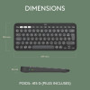 Clavier sans fil Logitech Wireless Pebble Keys 2 K380s / Easy-Switch/ Graphite
