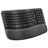 Clavier Sans Fil LOGITECH Ergonomique Wave Keys / Noir