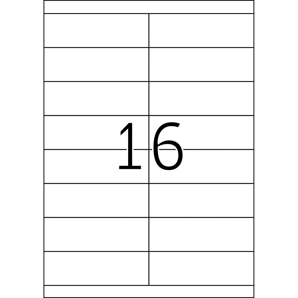 1600x Etiquettes HERMA TOP STICK A4/16 / 105 x 33.8 mm