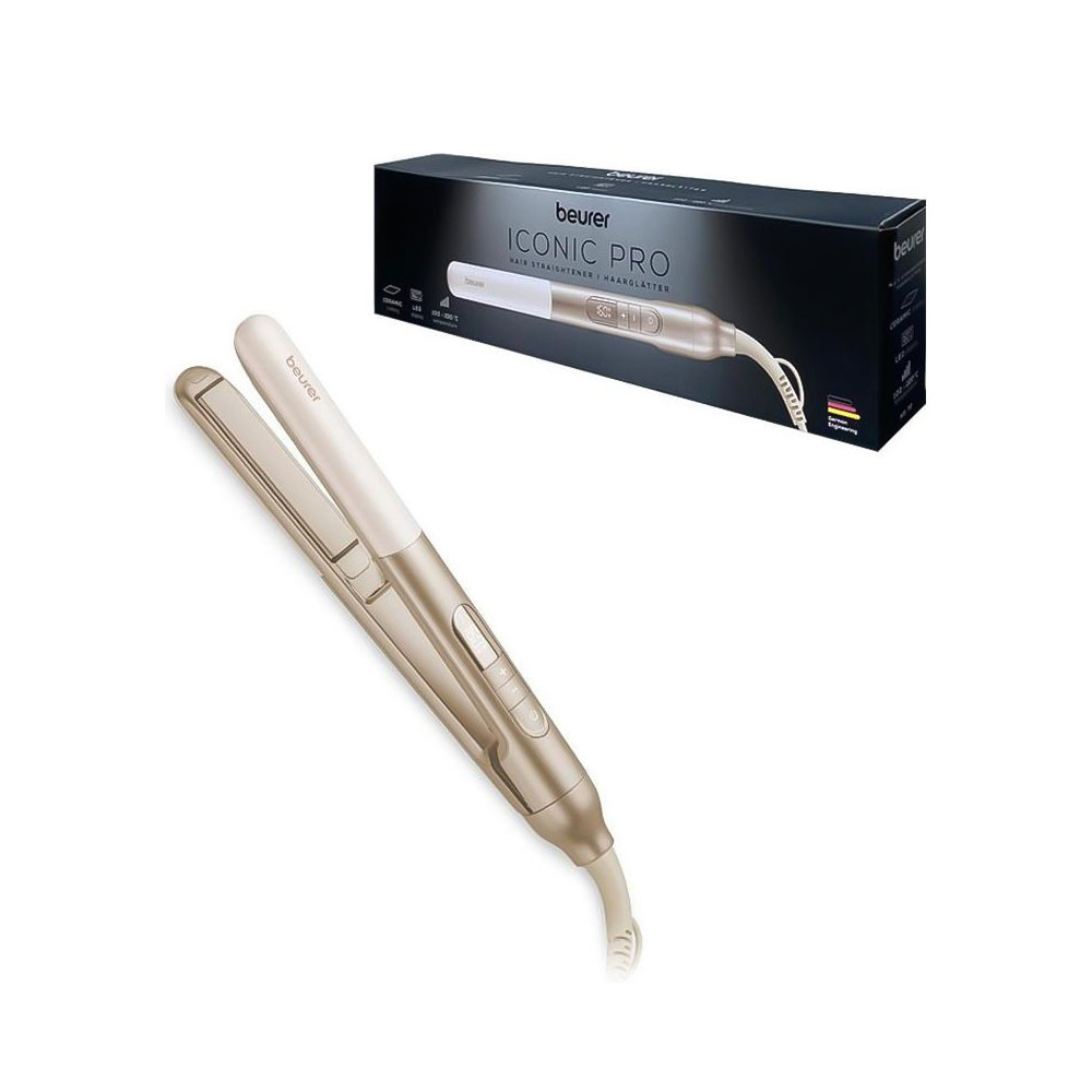 Lisseur céramique BEURER LED 220°C ionique / Gold / HS70