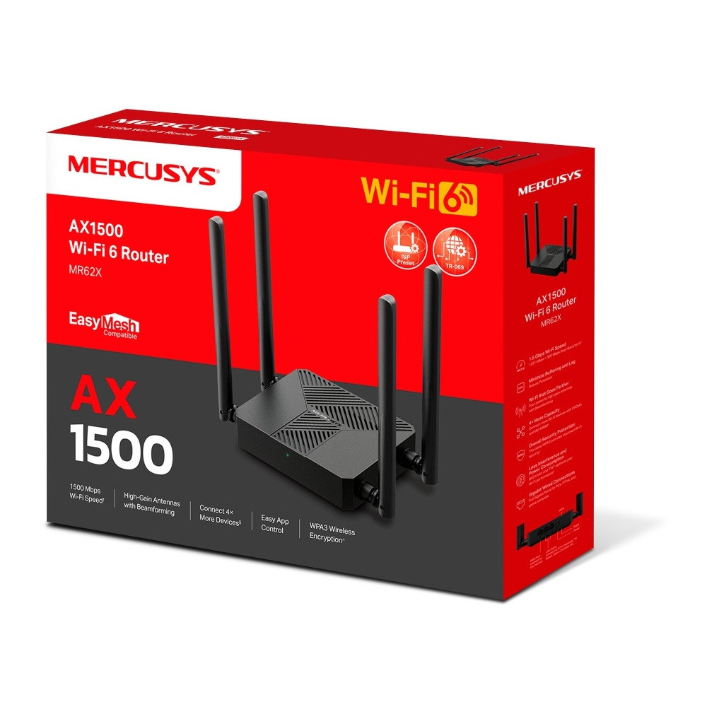 ROUTEUR MERCUSYS AX1500 DUAL BAND WIFI 6