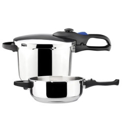 Autocuiseur MAGEFESA Favorit Inox 6 Litres + 3 Litres / Argent