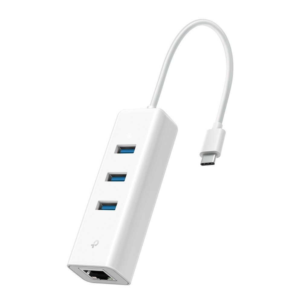 Adaptateur réseau TP-LINK USB Type C vers Gigabit avec Hub USB3.0 de 3 ports