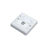 PLAQUE FRONTALE 1 PRISE AVEC PORTE ETIQUETTE WT-2282A