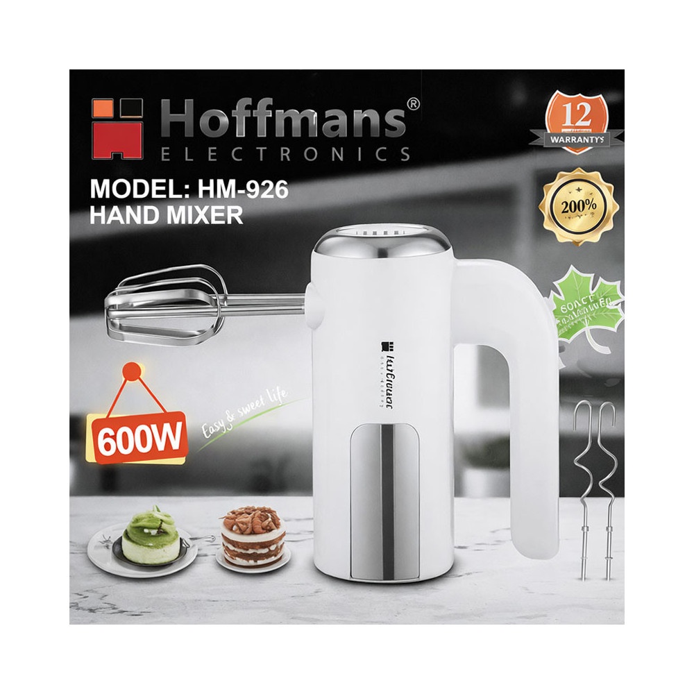 Batteur HOOFMANS 600W / Blanc / HM-926