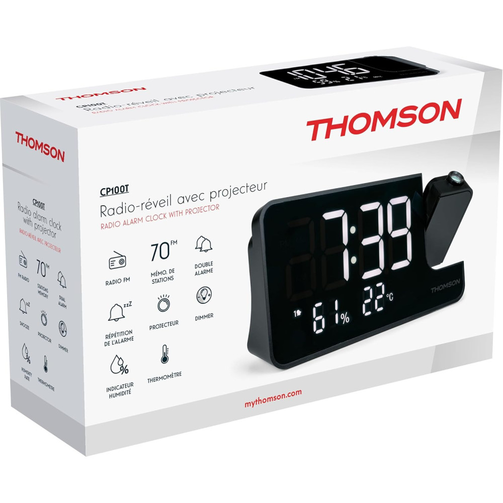 Radio-Réveil THOMSON avec projection CP100T