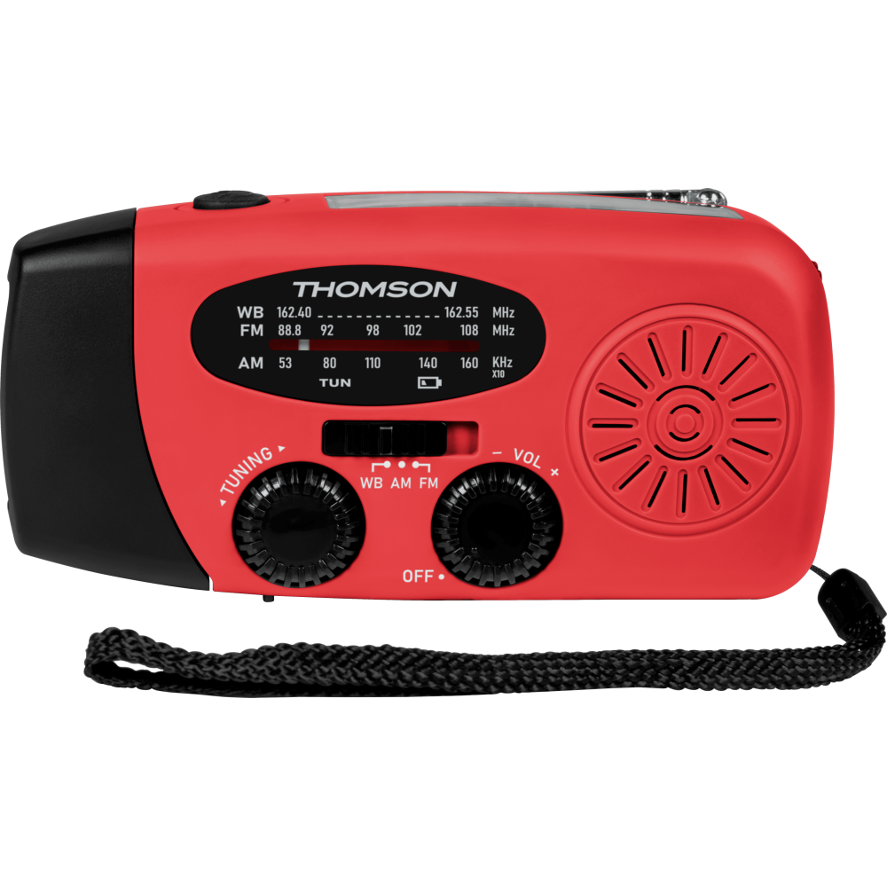 RADIO SOLAIRE PORTABLE – RT260 THOMSON / Rouge