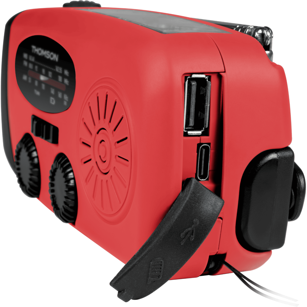 RADIO SOLAIRE PORTABLE – RT260 THOMSON / Rouge