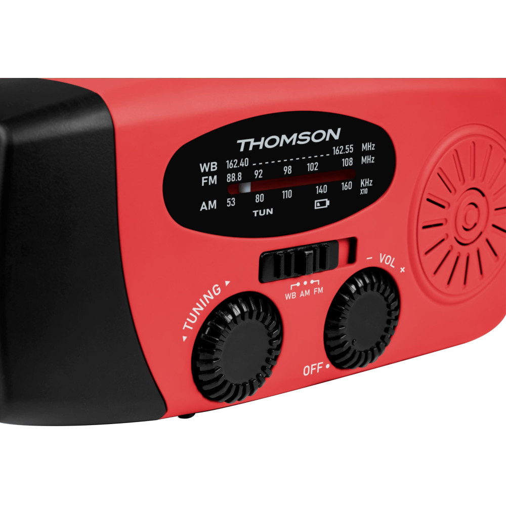 RADIO SOLAIRE PORTABLE – RT260 THOMSON / Rouge
