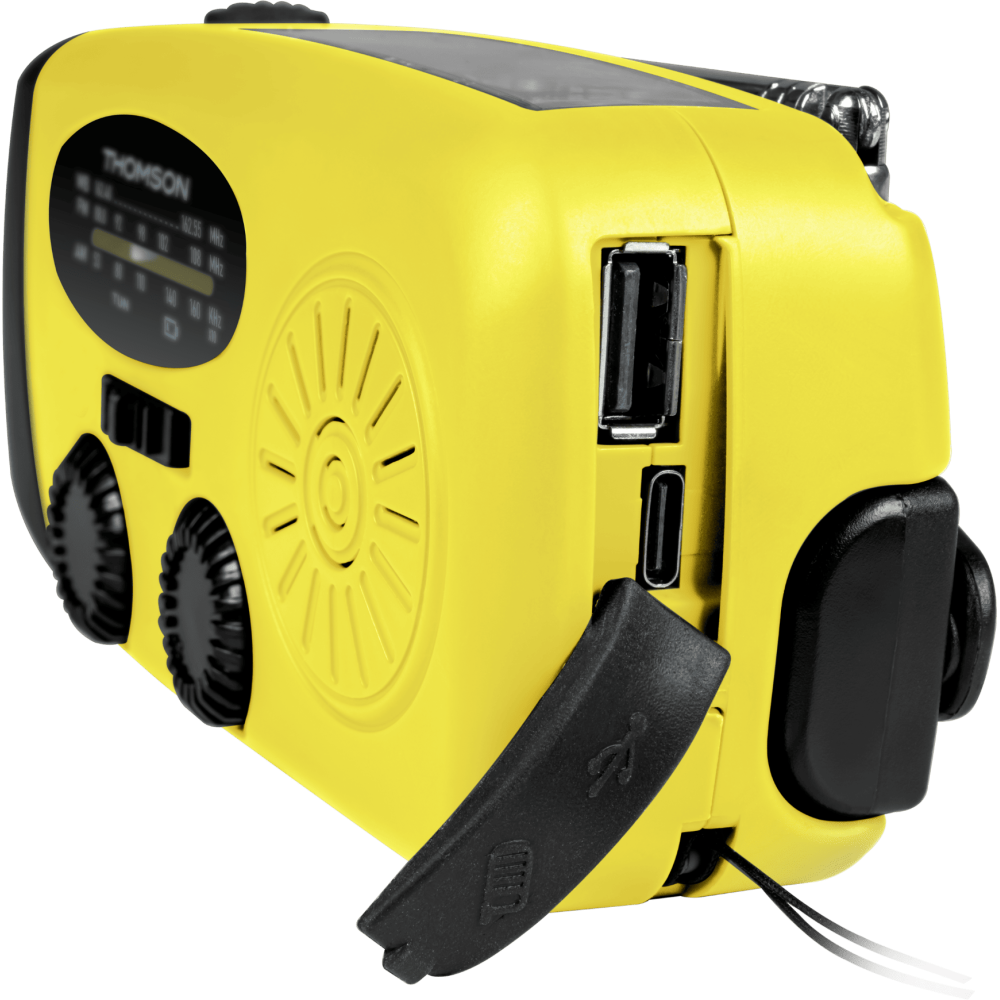 RADIO SOLAIRE PORTABLE – RT260 THOMSON / Jaune