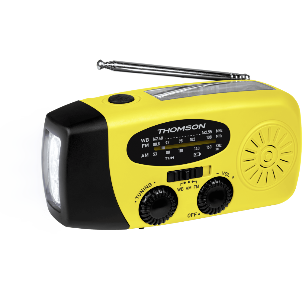 RADIO SOLAIRE PORTABLE – RT260 THOMSON / Jaune