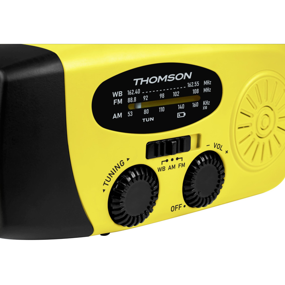 RADIO SOLAIRE PORTABLE – RT260 THOMSON / Jaune