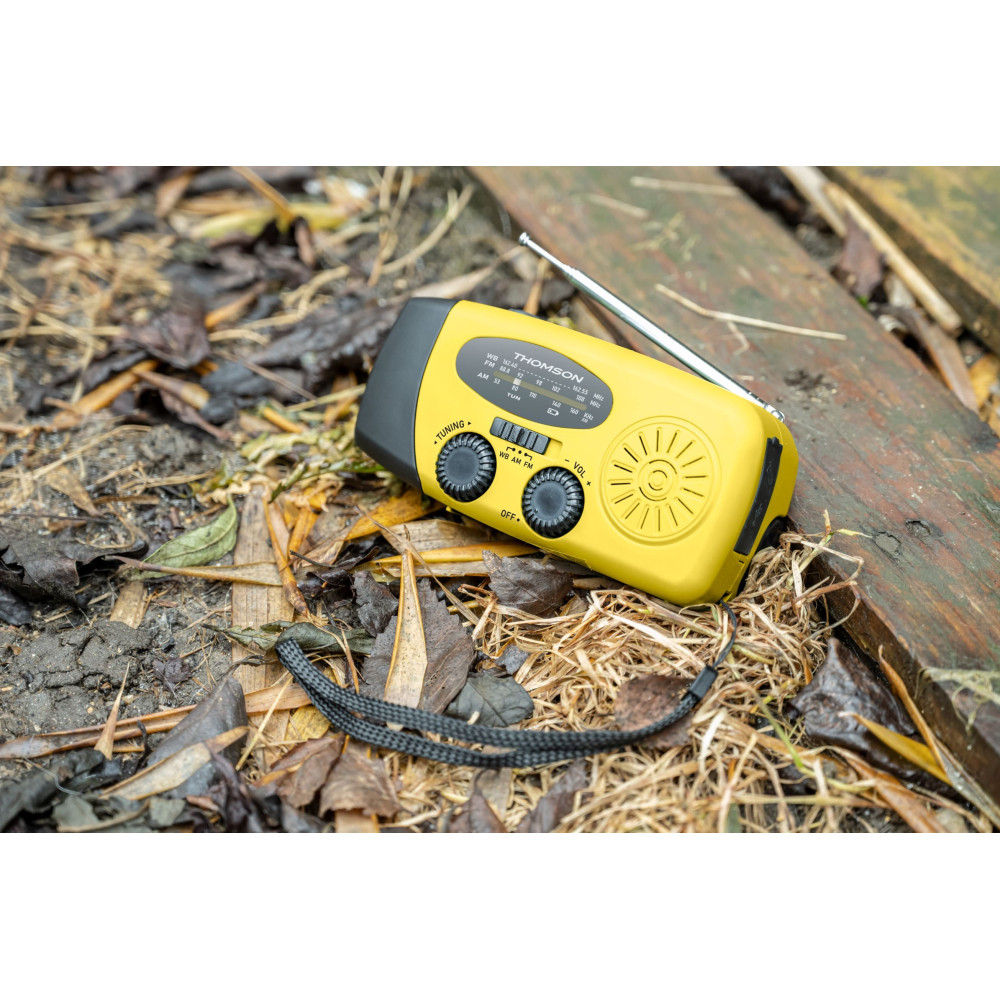 RADIO SOLAIRE PORTABLE – RT260 THOMSON / Jaune