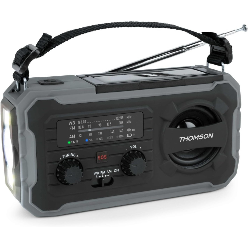 Radio solaire d’urgence longue durée RT280G THOMSON