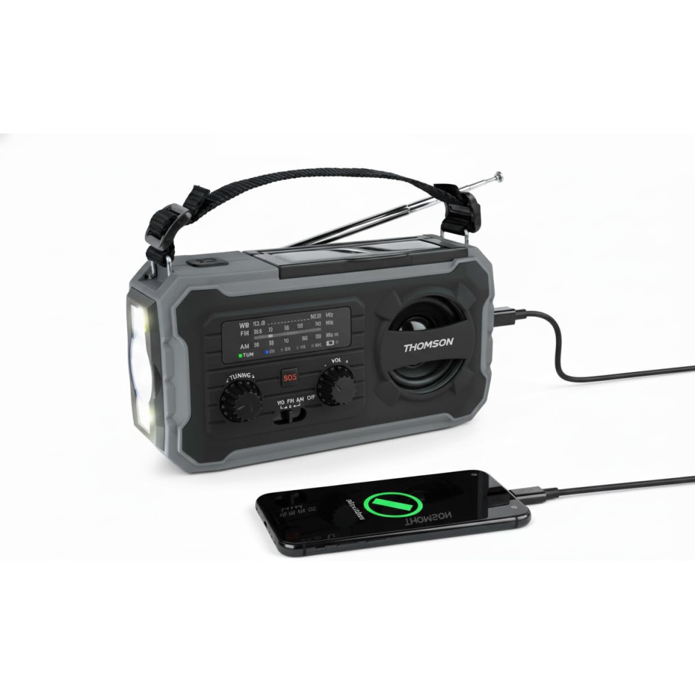 Radio solaire d’urgence longue durée RT280G THOMSON