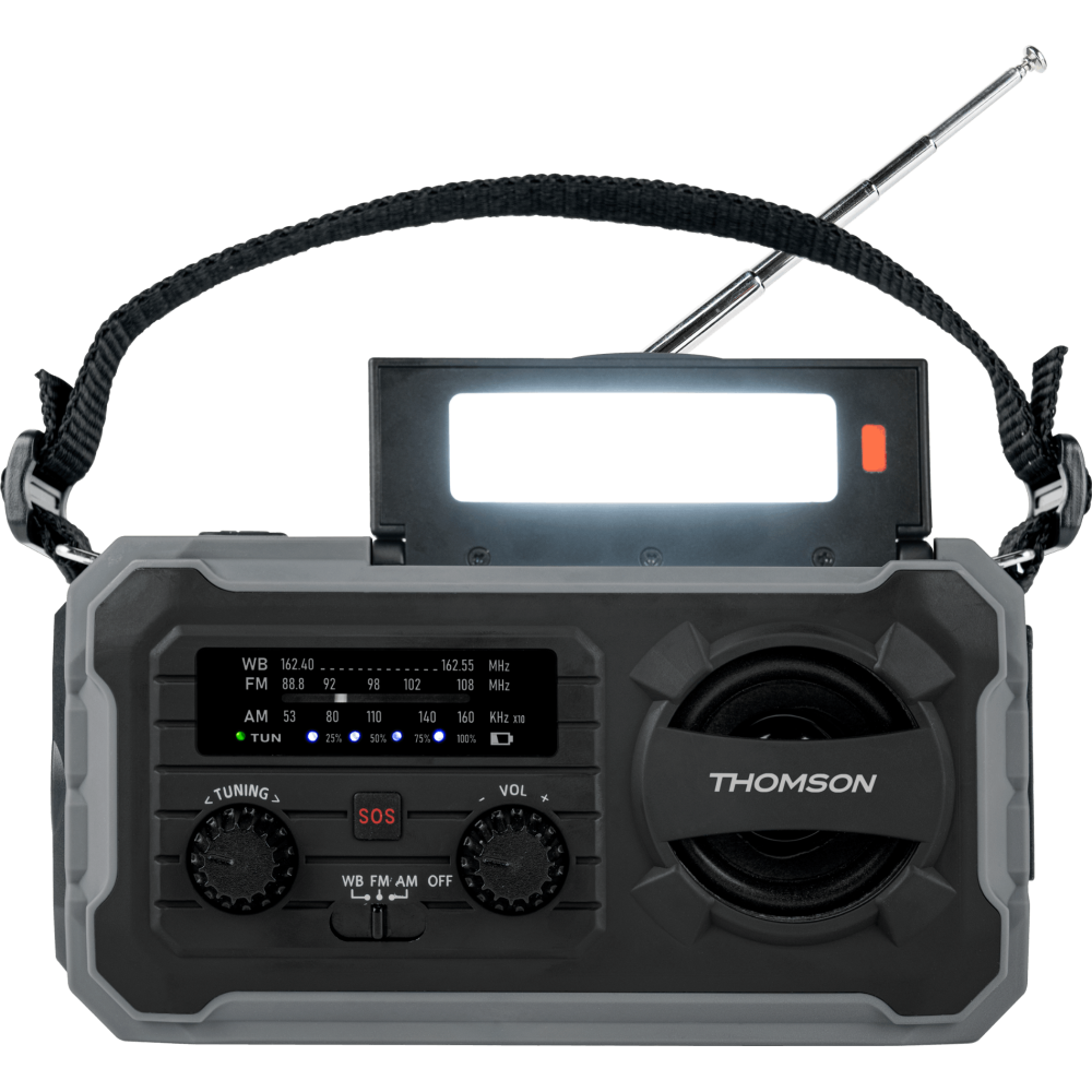 Radio solaire d’urgence longue durée RT280G THOMSON
