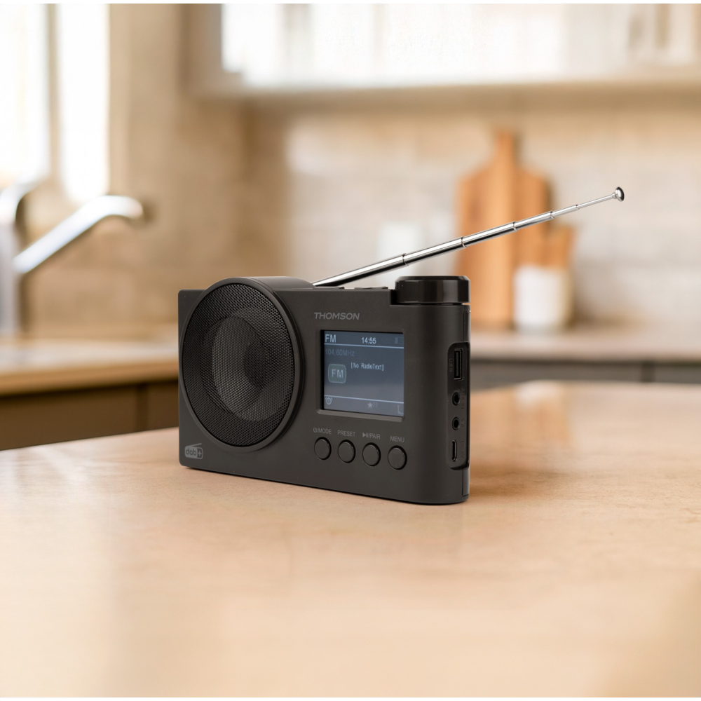 Radio DAB+ Bluetooth - RT400DABBTBK THOMSON / Noir