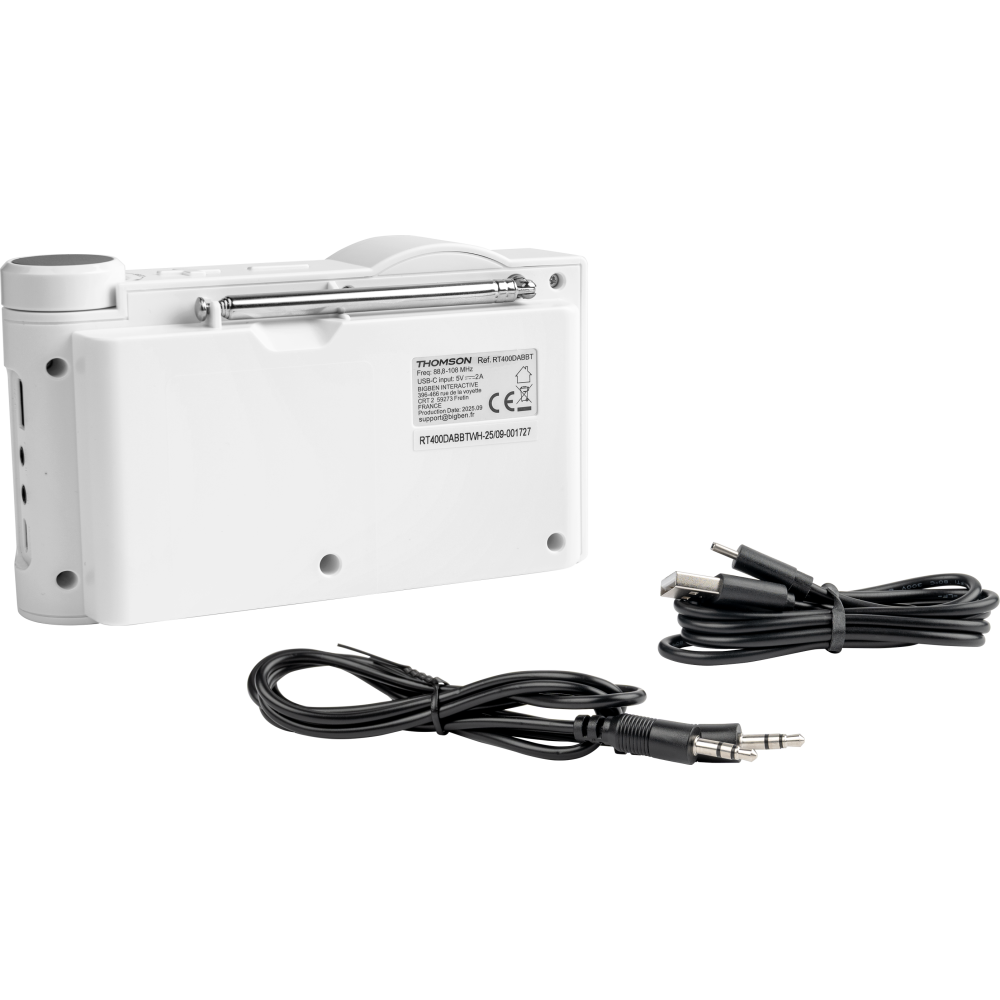 Radio DAB+ Bluetooth - RT400DABBTWH THOMSON / Blanc