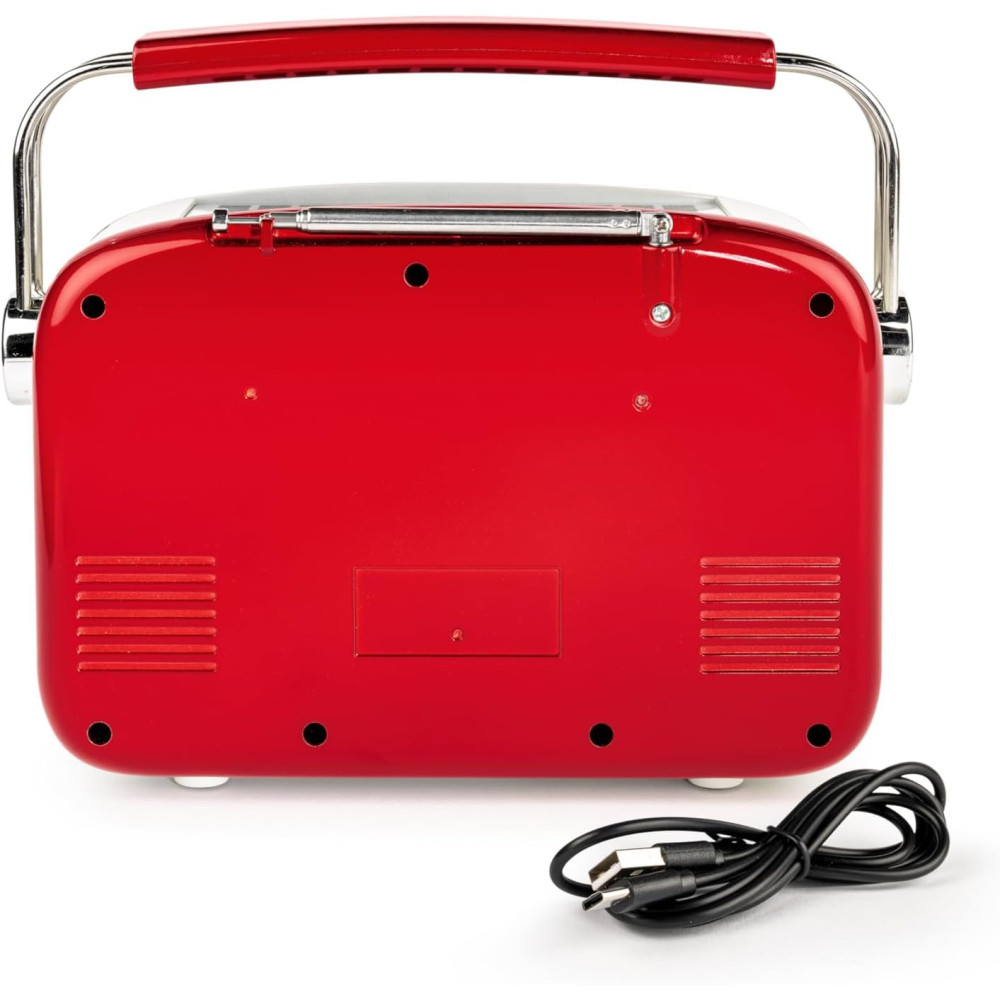 Radio Bluetooth à recharge solaire - RTS450BTR THOMSON / Rouge