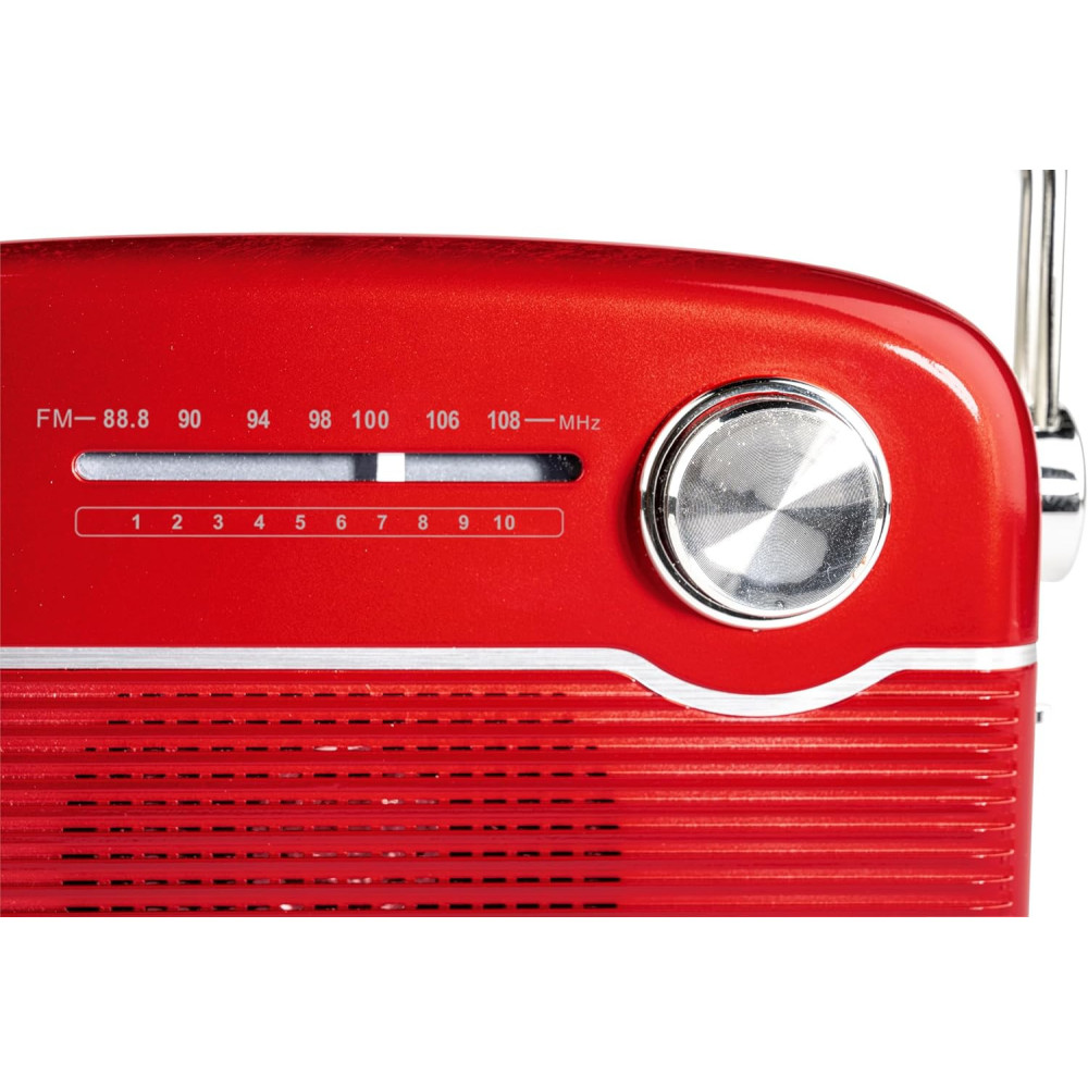 Radio Bluetooth à recharge solaire - RTS450BTR THOMSON / Rouge