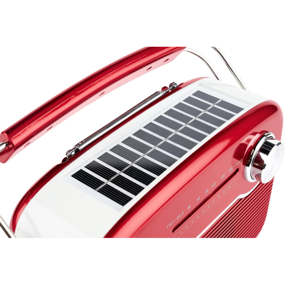 Radio Bluetooth à recharge solaire - RTS450BTR THOMSON / Rouge