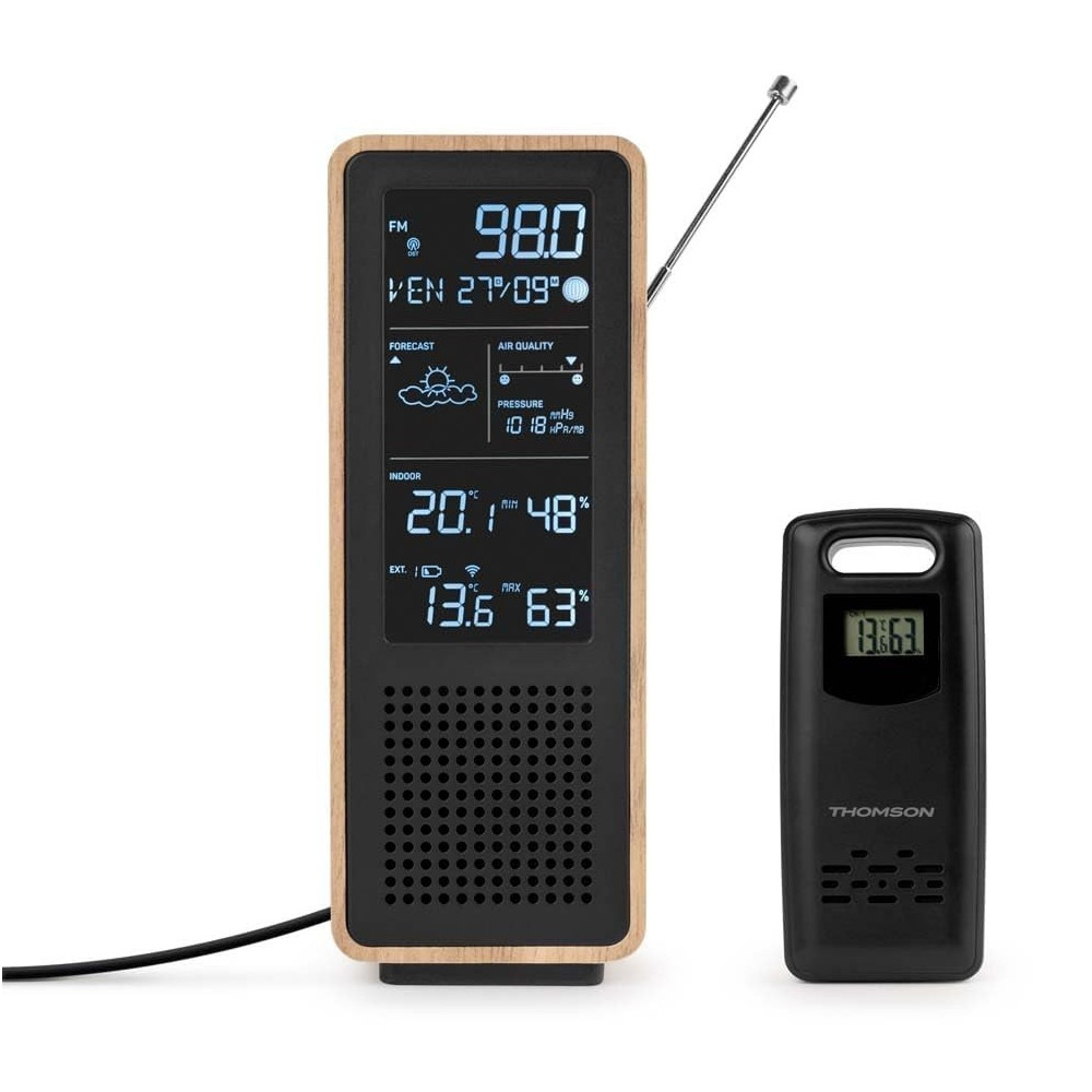 Enceinte & Station météo WS102TBK THOMSON