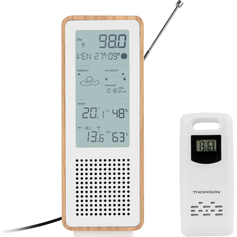 Enceinte & Station météo WS102TWH THOMSON / Blanc