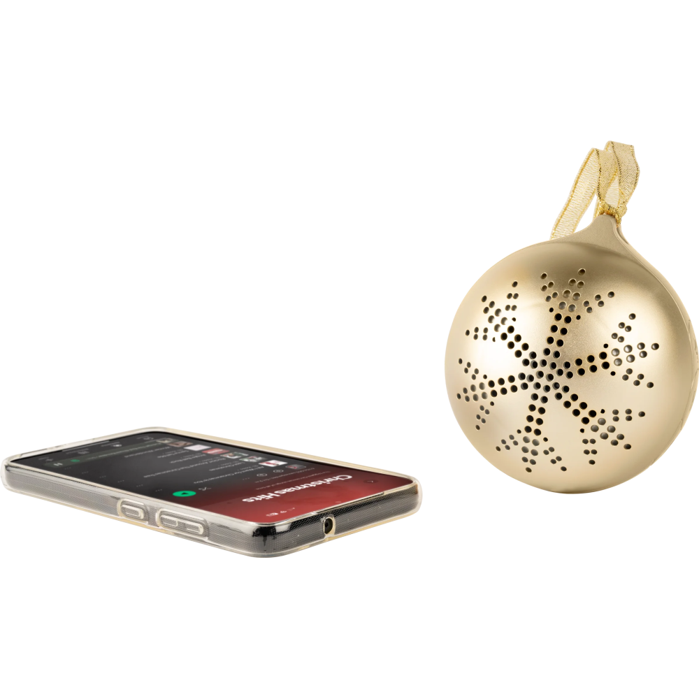 Boule de Noël lumineuse avec enceinte - XMASBALLGOLD EPOK BIGBEN / Gold