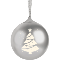 Boule de Noël lumineuseavec enceinte - XMASBALLSILV EPOK BIGBEN / Silver